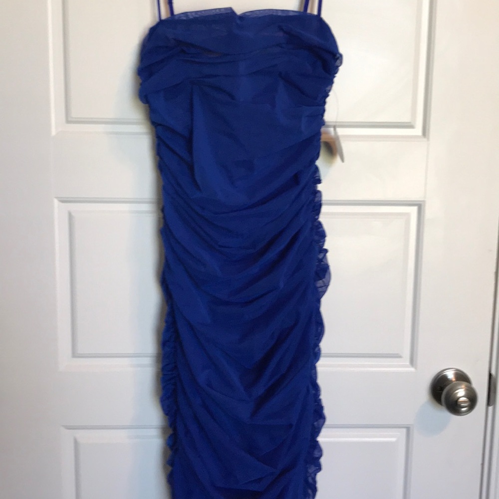 Fitted, ruched HMS dress